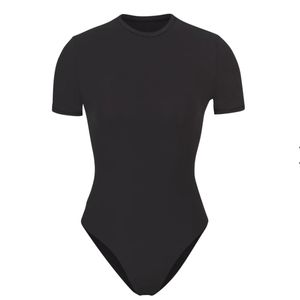 SKIMS Stretch Cotton Jersey T-Shirt thong Bodysuit size L